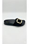 Women's Gold Single Buckle Anatomical Comfortable Stylish Soft Sole Slippers - 4