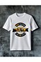 Keep Fighting Fist Printed Oversize T-Shirt