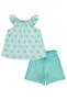 Floral 2-5 Years Old Set - Green - 3