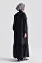 Ruffled Basic Robe Black - 6