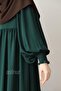 Asya Balloon Sleeve Dress Emerald Green - 7