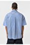 Oversize washed poplin shirt - 5