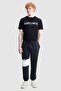 Beckett Regular Fit Crew Neck Printed 100% Cotton Men's Black T-Shirt - 5