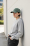 Cotton Vintage Model Washed Cap Adjustable Green Hat Unisex Model - 2