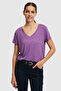 Women's Violet Basic T-Shirt 50321833-Vr037