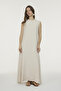 Brooch Detailed Jacket Dress Beige Suit 1957 - 4