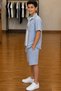 6-15 Years Old Boy's 3-Piece Set Shirt T-Shirt Shorts Combination Summer Casual Daily Set - 4