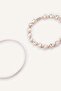 Women's 2-Piece Metal Bracelet Set H3587Axns - 2