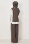 Shirt Collar Pants Suit 45754 - 4
