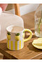 كوب LCW HOME بتصميم مخطط مختلط على شكل أناناس مع غطاء - 3
