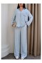 Denim Look Shirt Set - 7