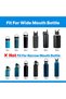 2Pcs 2 Wide-Mouth Bottle Spout Caps for 12, 16, 18, 22, 32, 40, 64oz Sports Water Bottles, Replaceme - 6