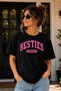 Best Friends Forever T-Shirt, Cute Best Friend Matching Tee, Unisex Oversized Cotton Tee Shirt, Crewneck T-Shirt - 2