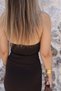 Coffee Basic Halter Neck Dress - 5