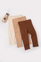 3-Piece Children's Ribbed Tights Set 100% Cotton - 2