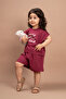 Girl's Bat Sleeve Summer Printed Shorts Set 1-6 Years Old - 7