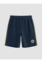 Lcw Kids Navy Blue Printed Boy's Shorts Pajama Set - 7