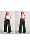 Flexible Large Size Straight Leg Jeans with Front and Back Stones and Elastic Waist (52-62)-Gray - 2
