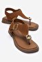 Women's Sandals with Stones between the Toes Taba Suede