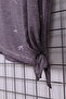Women's Plus Size Crew Neck Fat Washed Printed Drop Shoulder Asymmetrical Mom T-Shirt Combed Cotton Blouse - 3