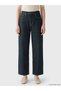 Two Mt Shop Quality Soulife Navy Blue Denim Straight Baggy Fit High Waist Wide Leg Women's Jean Pants - 2