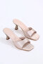 Women's Heeled Slippers Stylish Summer Sandals Thin Heel - 2