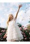 Lcw Kids Crew Neck Sparkly Girls Tulle Dress - 2