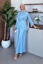 Olga Satin Set Baby Blue