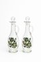 Glass Oil Pot and Vinegar Pot Set with Bamboo Base, 2-Piece Glass Oil Bottle 500 ml - 5