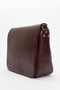 Liora women's messenger bag genuine leather burgundy - 3