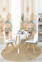 Soft Fox Patterned Single Wing Background Curtain - 2