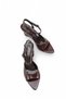 Women's Heeled Shoes 00125001 Brown Patent Leather - 3