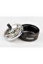 Brand Odorless Small Size Black Metal Luxury Ashtray with Movable Lid Quality Ash Tray - 2