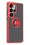 Ilkeshop Galaxy S26 Ultra Montreal Silicone Cover with Ring (234115) - Red - 2