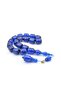 Vefa Usta Signature Capsule Cut Dark Blue Crimped Amber Efe Mascot Prayer Beads - 3