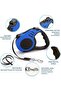 Silk Route Retractable Dog Leash, Anti-slip Handle, Strong Nylon Tape, Tangle-free, One-handed Lock & Release - 2