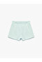 Elastic Waist Cotton Blended Basic Shorts - 2