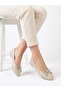 Women's black bow-detailed soft-soled stylish comfortable daily flat shoes - 3
