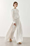 Loose Drawstring Shirt Ecru - 2