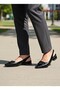 Closed Front 3 cm Short Heel Simple Classic Elastic Women's Ballet Shoes - 2