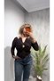 Women's Lace Detailed Long Sleeve Stylish Blouse with Necklace and Brooch - 2