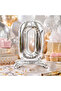 0 Silver Footed Foil Number Balloon 32 Inch Rps Birthday Party Decoration - 3
