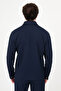 Textured Slim Fit Shirt Collar Seasonal Men's Coat Navy Blue - 39668.26Y - 4