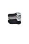 Glb-Stl41414 Black and Gray Men's Invisible Socks 3 Pairs