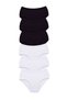 Glb-Stl41414 6 Pieces Tutku Women's High Waist Bato Thick Rubber Panties S4
