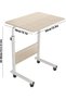 Mobile computer desk on wheels, height-adjustable nightstand, mobile upright laptop desk with a tilting top, side table for a sofa bed in a hospital or home - 2