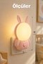 Night Light Rabbit Type 2 Mod Yellow-White Light with Button Corridor Hall Light Sleep Light Pink K6821 - 8