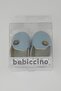 Baby Boy Booties Shoes with Jut Buttons, Size 18-19, Light Blue - 4
