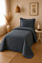 Liora Single Velvet Embroidered Bedspread |   180X240 cm |   Soft Textured |   Simple, Stylish & Timeless - 2