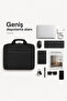 Waterproof 13-14-15.6-15.9 Inch Black Organizer Laptop Bag - 4